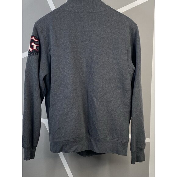 Disneyland Resort Grumpy Jacket Mens M Gray Sherpa Lined Full Zip Sweatshirt - Picture 2 of 16